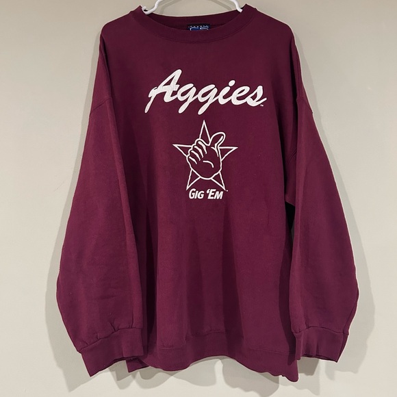 Vintage Texas A&M Aggies Gig ‘Em Sweatshirt - Picture 1 of 3